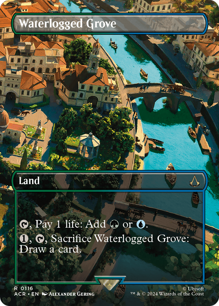 Waterlogged Grove (ACR-116) [Assassin's Creed] (Borderless) Foil