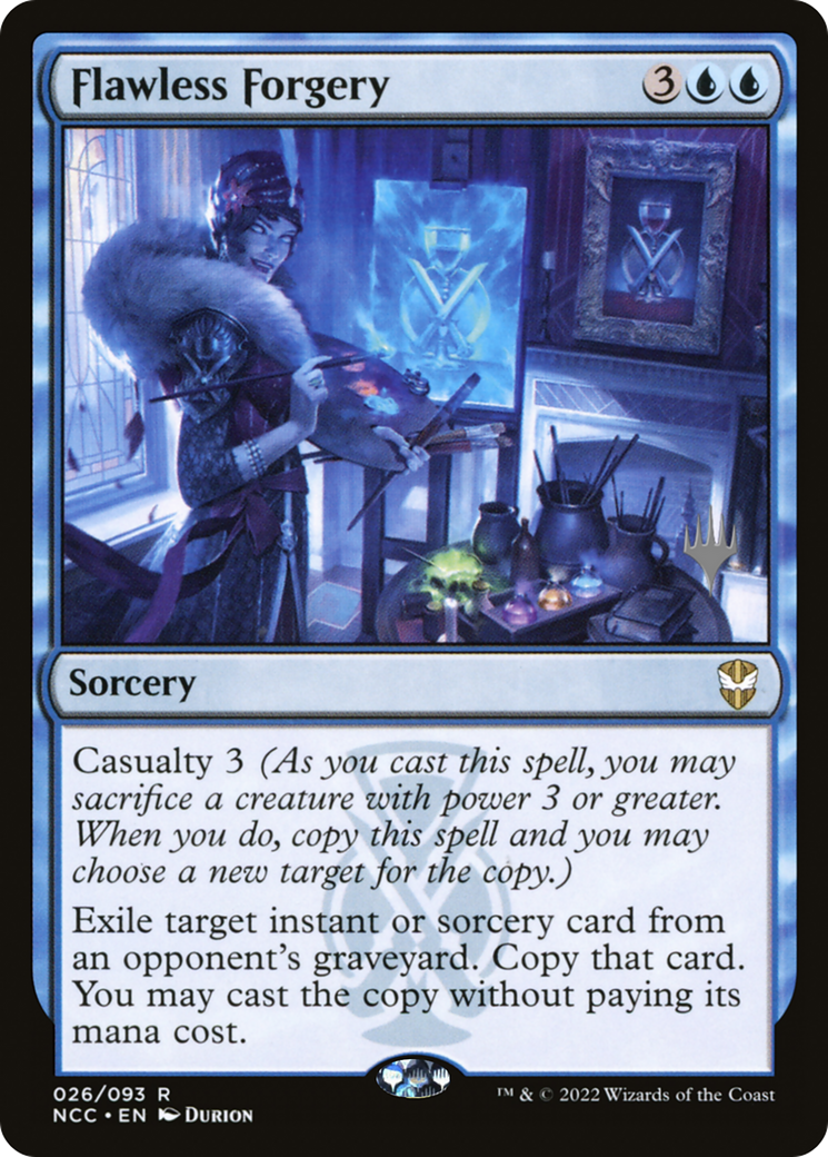 Flawless Forgery (PPSNC-026) [Promo Pack: New Capenna Commander Promos] Foil