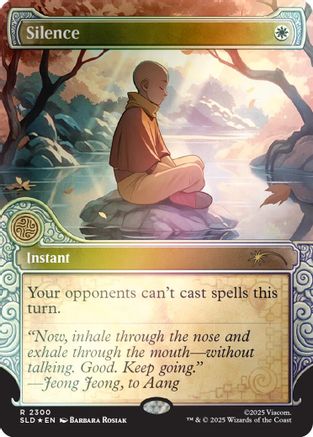 Silence (2300) (Rainbow Foil) (SLD-2300) [Secret Lair Drop Series] Foil
