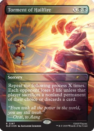 Torment of Hailfire (2287) (Rainbow Foil) (SLD-2287) [Secret Lair Drop Series] Foil