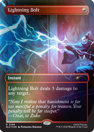 Lightning Bolt (2289) (Rainbow Foil) (SLD-2289) [Secret Lair Drop Series] Foil