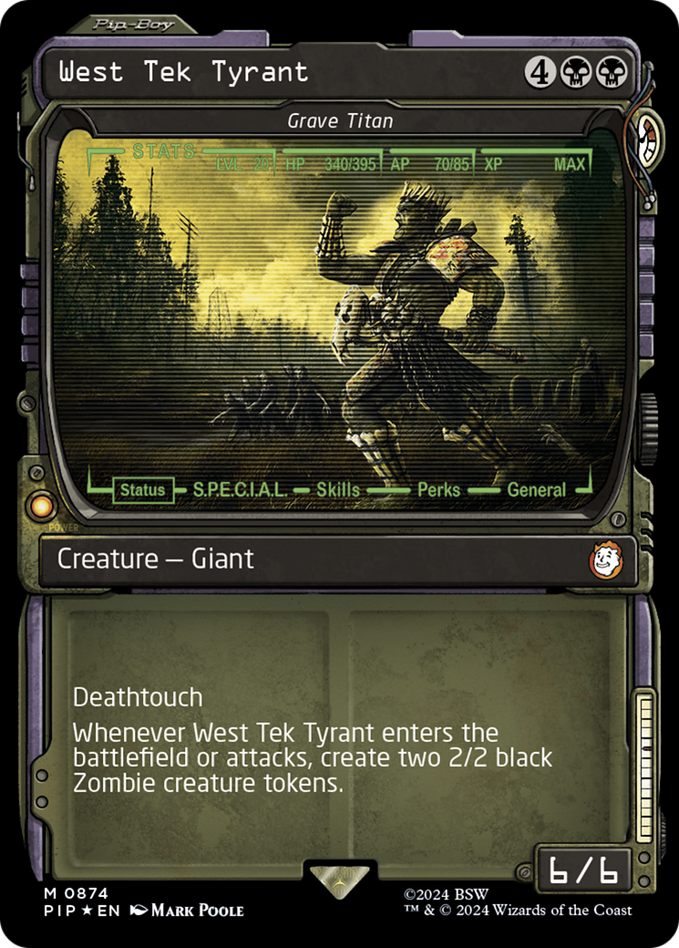 Grave Titan (PIP-874) [Fallout] / West Tek Tyrant: (Showcase) Foil