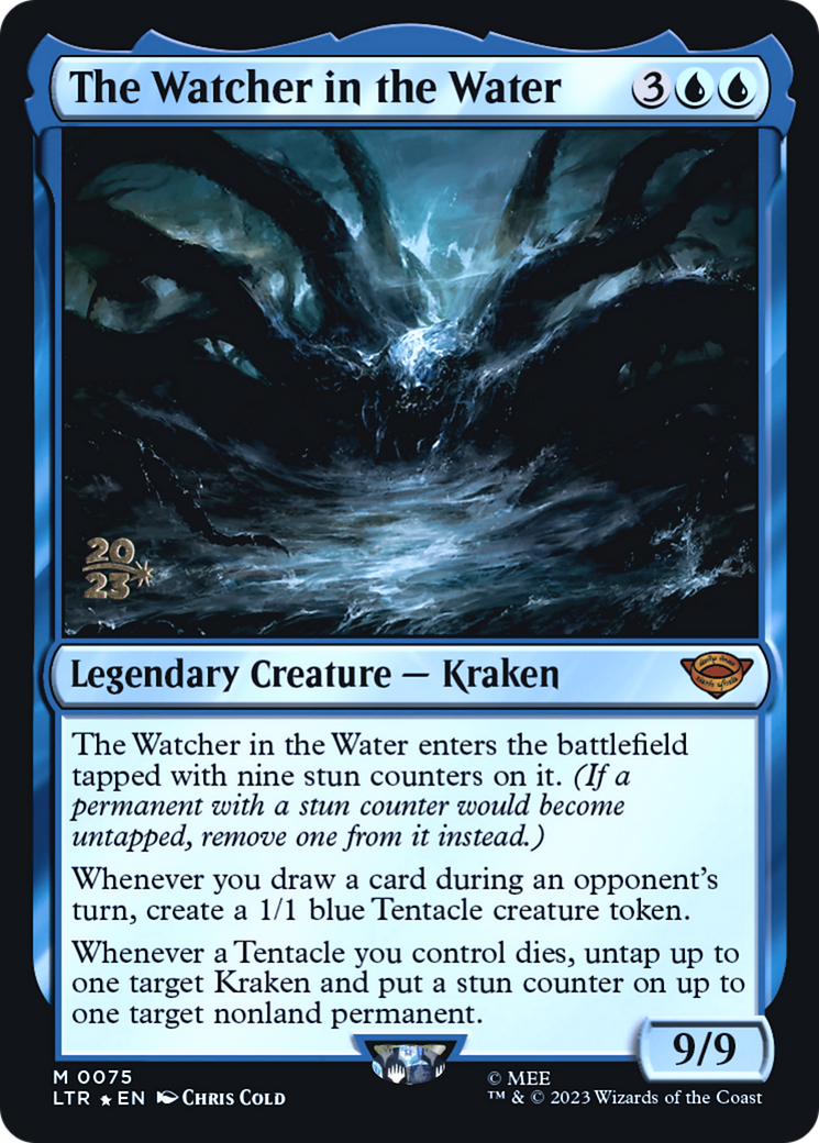 The Watcher in the Water (PRE-075) [Tales of Middle-earth Promos] Foil