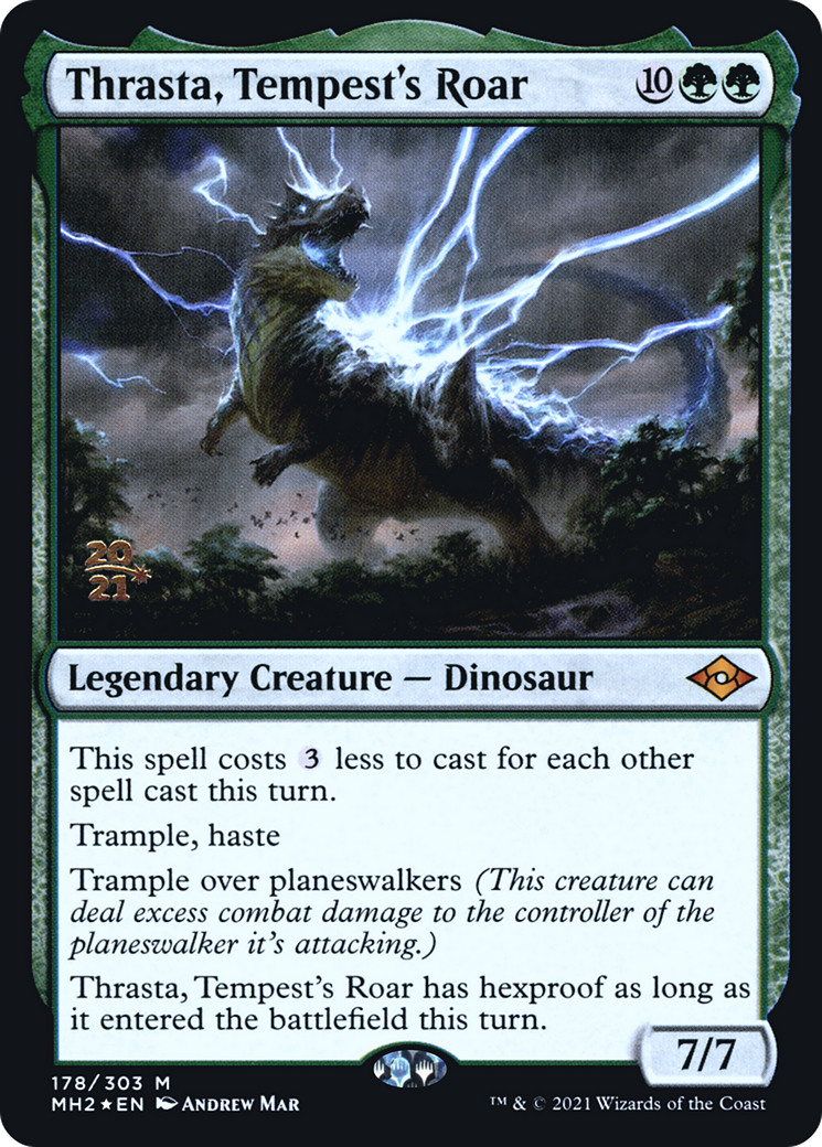 Thrasta, Tempest's Roar (PRE-178S) [Modern Horizons 2 Promos] Foil