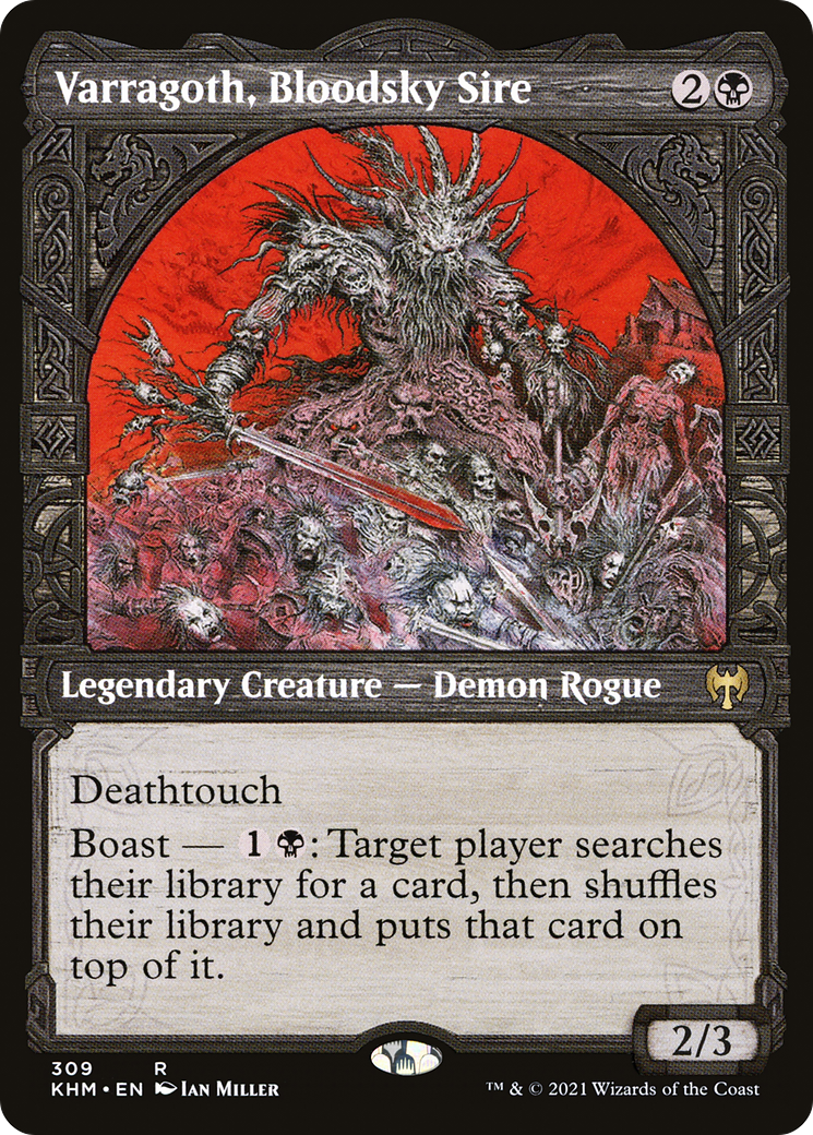 Varragoth, Bloodsky Sire (KHM-309) [Kaldheim]: (Showcase) Foil