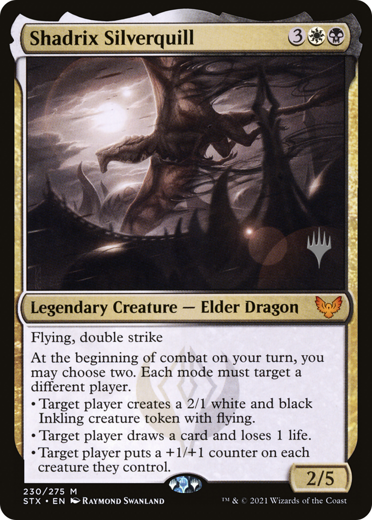 Shadrix Silverquill (PPSTX-230P) [Promo Pack: Strixhaven: School of Mages Promos]