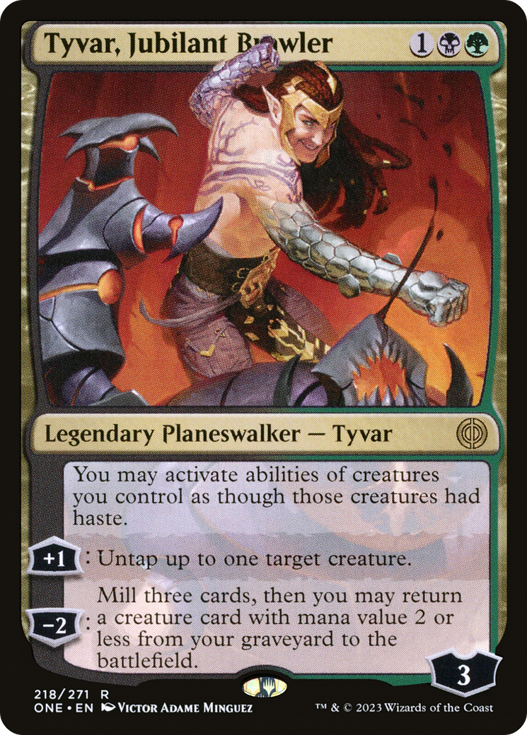 Tyvar, Jubilant Brawler (ONE-218) [Phyrexia: All Will Be One]