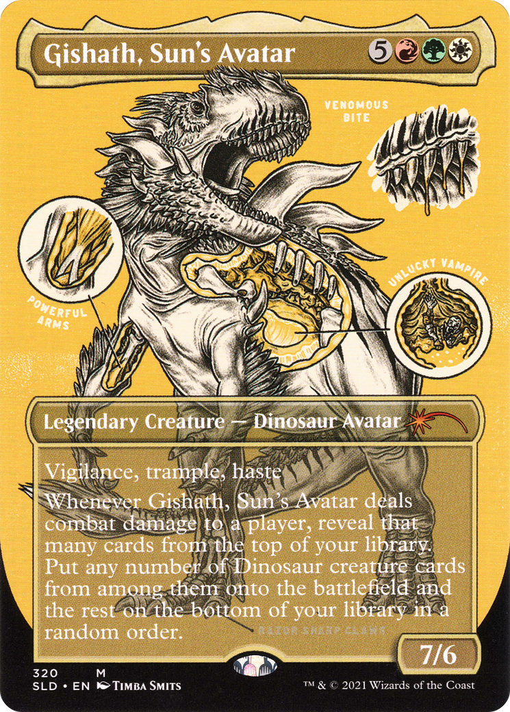 Gishath, Sun's Avatar (SLD-320) (Borderless) [Secret Lair Drop]