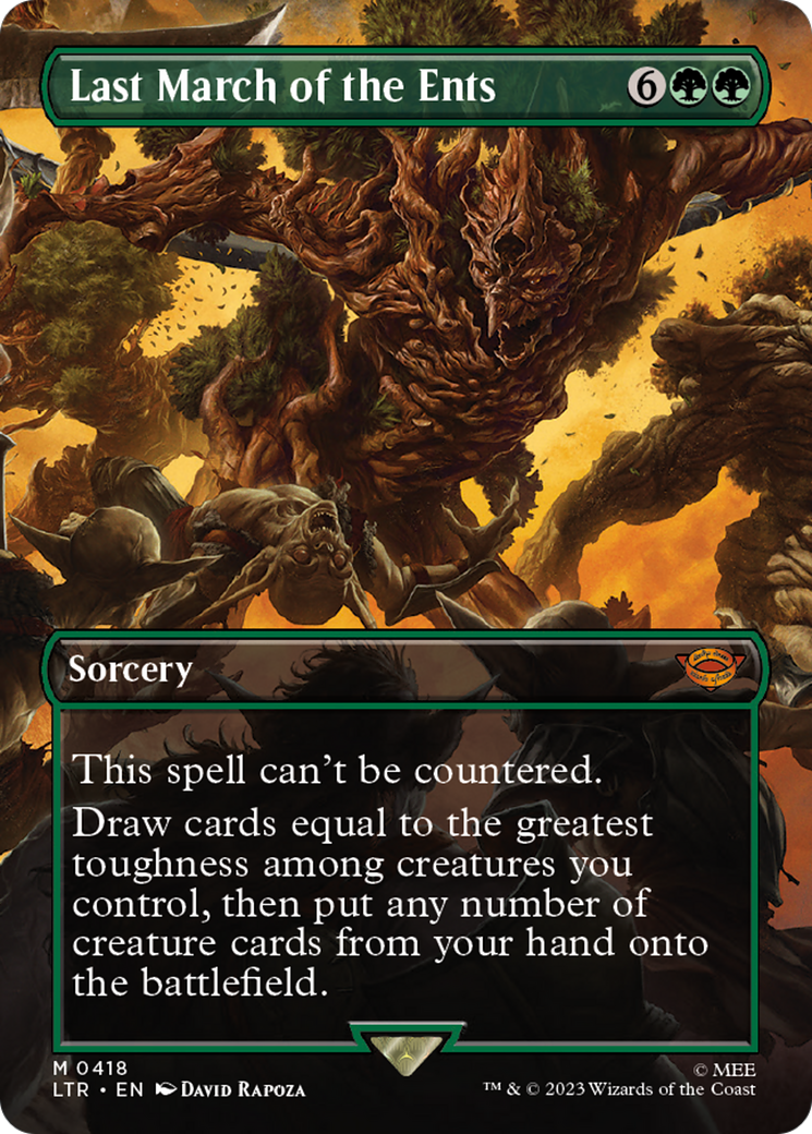 Last March of the Ents (LTR-418) [The Lord of the Rings: Tales of Middle-earth] (Borderless)