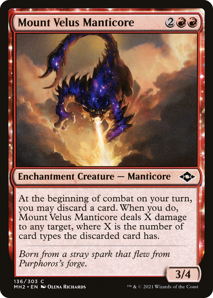 Mount Velus Manticore (MH2-136) [Modern Horizons 2]