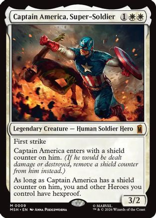 Captain America, Super-Soldier (MSH-009) [Marvel Super Heroes] Foil