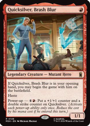 Quicksilver, Brash Blur (MSH-148) [Marvel Super Heroes]