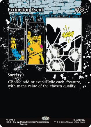 Extinction Event (Borderless) (MAR-065) [Marvel Universe Eternal-Legal] Foil