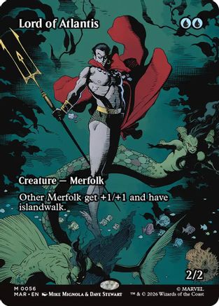 Lord of Atlantis (Borderless) (MAR-056) [Marvel Universe Eternal-Legal]