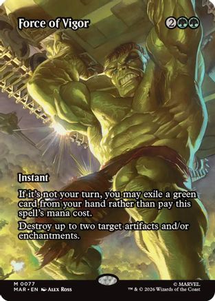 Force of Vigor (Borderless) (MAR-077) [Marvel Universe Eternal-Legal]