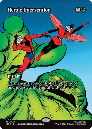 Heroic Intervention (0079) (Borderless) (MAR-079) [Marvel Universe Eternal-Legal]