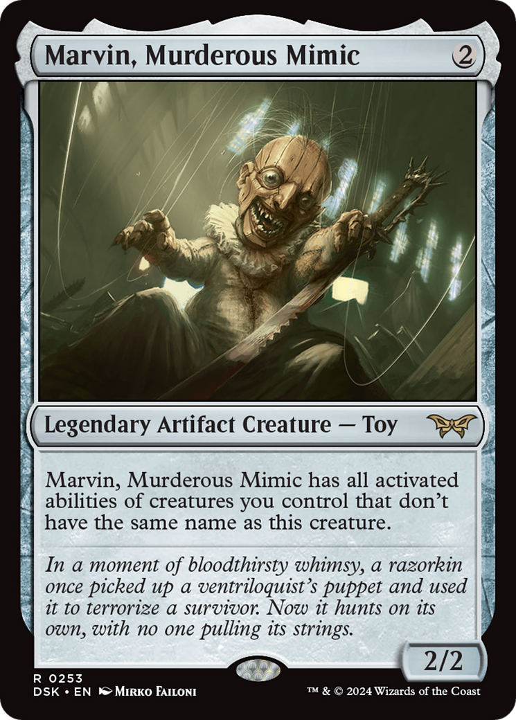 Marvin, Murderous Mimic (DSK-253) [Duskmourn: House of Horror]