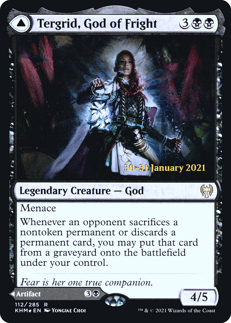 Tergrid, God of Fright // Tergrid's Lantern (PRE-112S) [Kaldheim Promos] Foil