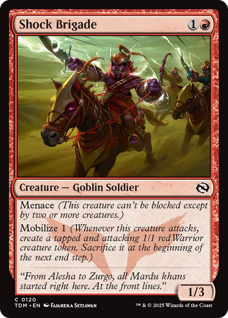Shock Brigade (TDM-120) [Tarkir: Dragonstorm]