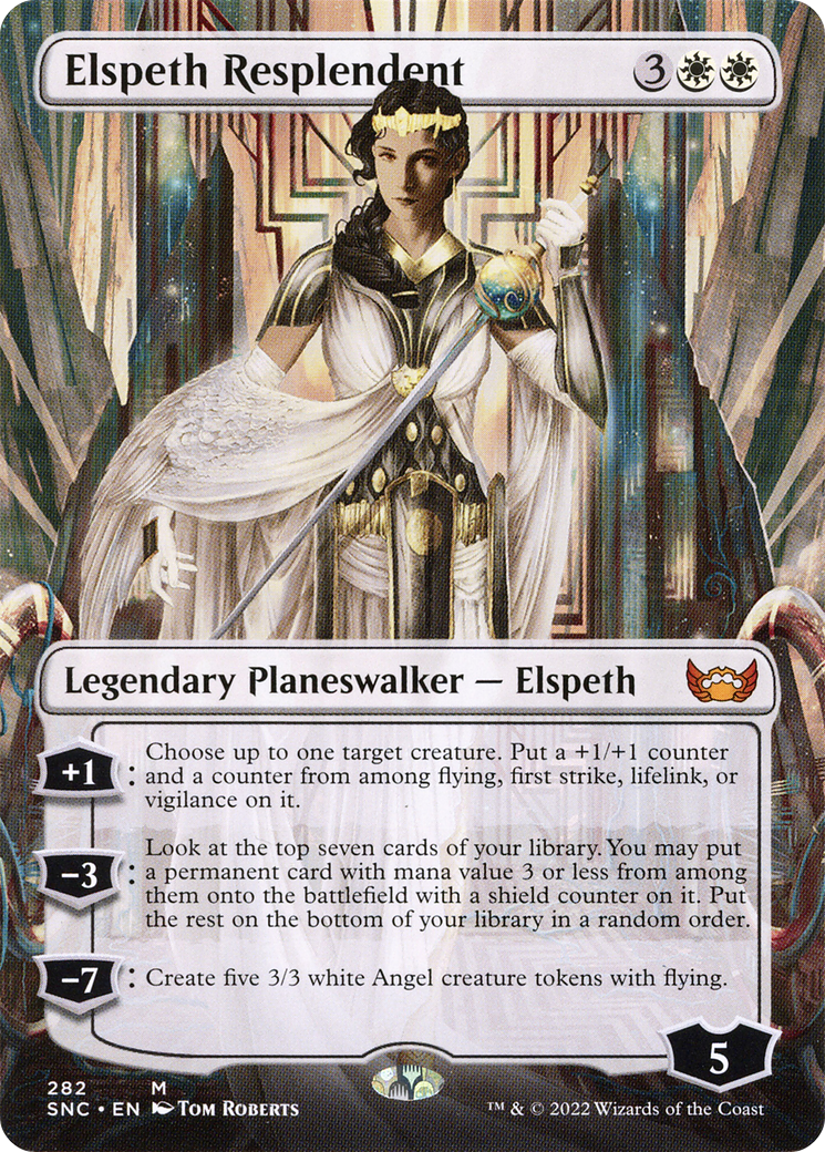 Elspeth Resplendent (Borderless) (SNC-282) [Streets of New Capenna]