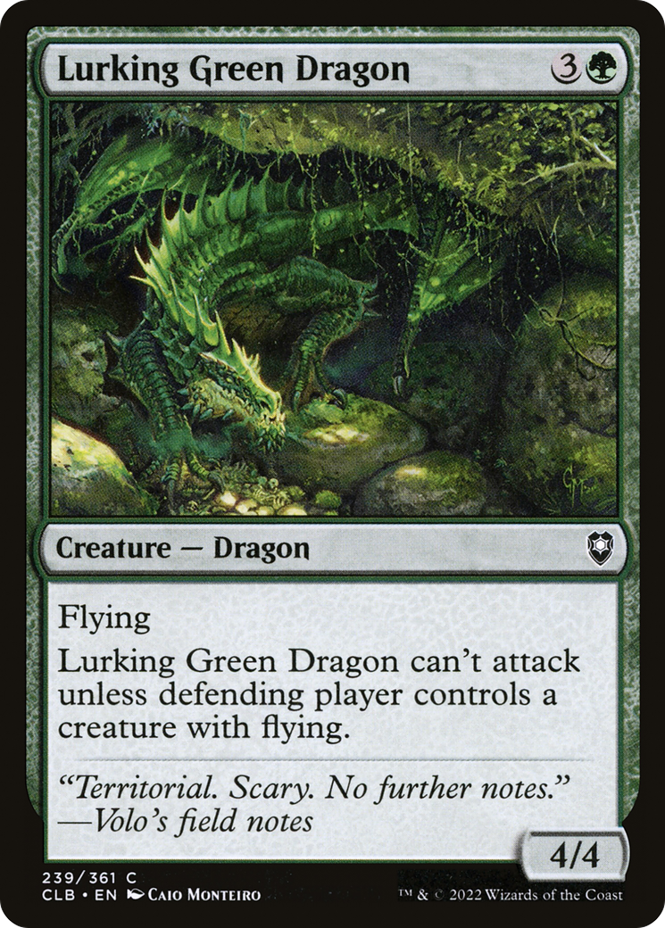 Lurking Green Dragon (CLB-239) [Commander Legends: Battle for Baldur's Gate]