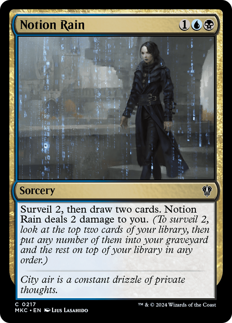 Notion Rain (MKC-217) [Murders at Karlov Manor Commander]
