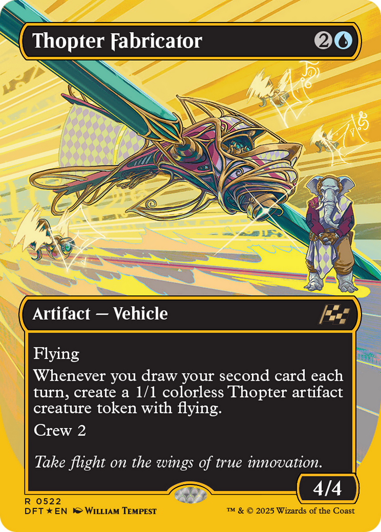 Thopter Fabricator (DFT-522) [Aetherdrift] (Borderless) Foil