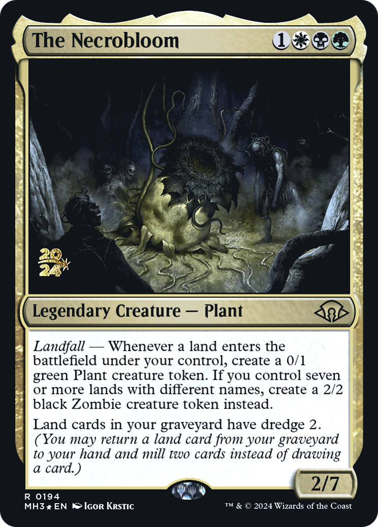 The Necrobloom (PRE-194S) [Modern Horizons 3 Promos] Foil