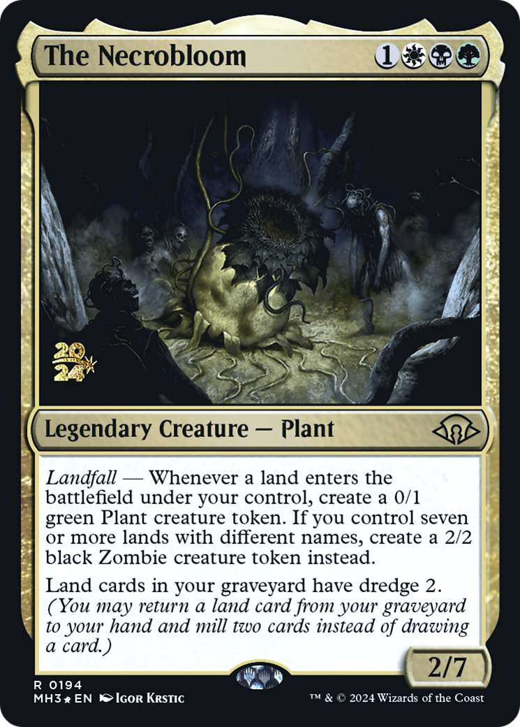 The Necrobloom (PRE-194) [Modern Horizons 3 Promos] Foil