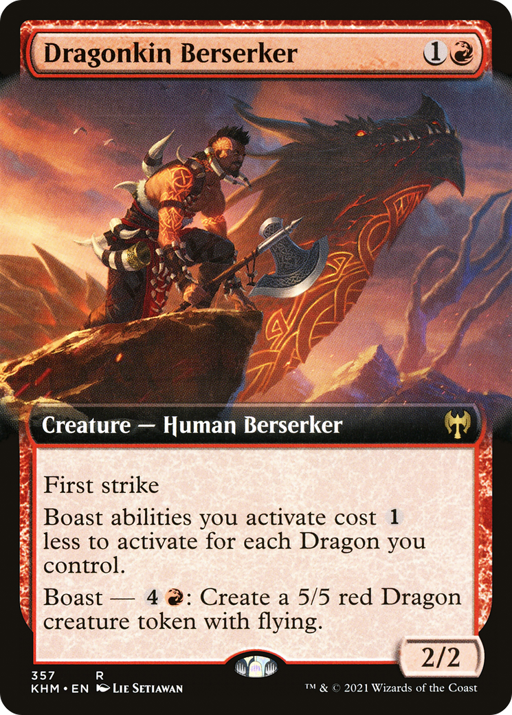 Dragonkin Berserker (Extended Art) (KHM-357) [Kaldheim]