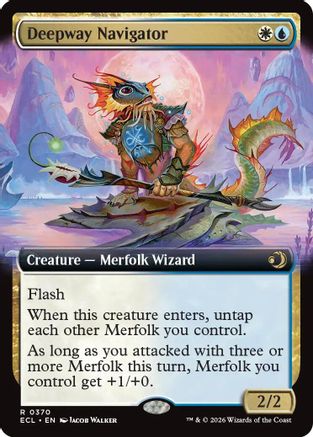 Deepway Navigator (Extended Art) (ECL-370) [Lorwyn Eclipsed]