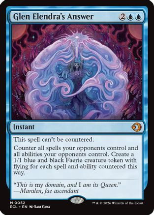 Glen Elendra's Answer (ECL-052) [Lorwyn Eclipsed] Foil