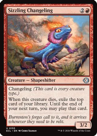 Sizzling Changeling (ECL-155) [Lorwyn Eclipsed]