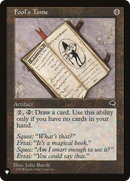 Fool's Tome (LIST-TMP-289) [The List]