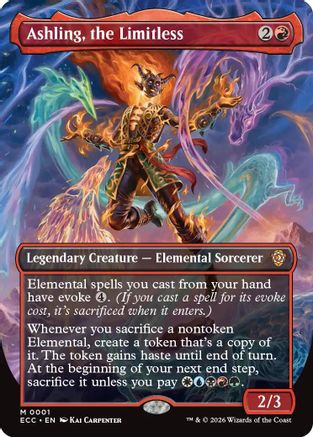 Ashling, the Limitless (Borderless) (ECC-001) [Commander: Lorwyn Eclipsed] Foil