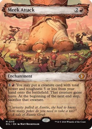 Meek Attack (0319) (Showcase) (ECL-319) [Lorwyn Eclipsed]