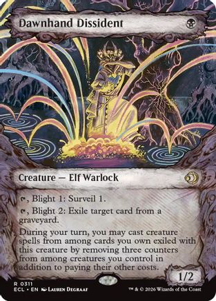 Dawnhand Dissident (Showcase) (ECL-311) [Lorwyn Eclipsed] Foil