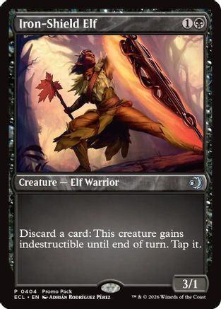 Iron-Shield Elf (PPECL-404) [Promo Pack: Lorwyn Eclipsed] Foil