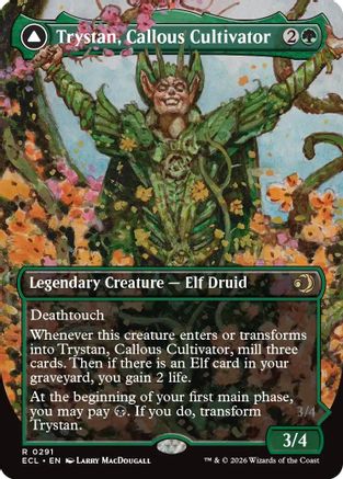Trystan, Callous Cultivator (Borderless) (ECL-291) [Lorwyn Eclipsed] Foil