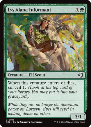 Lys Alana Informant (ECL-181) [Lorwyn Eclipsed] Foil