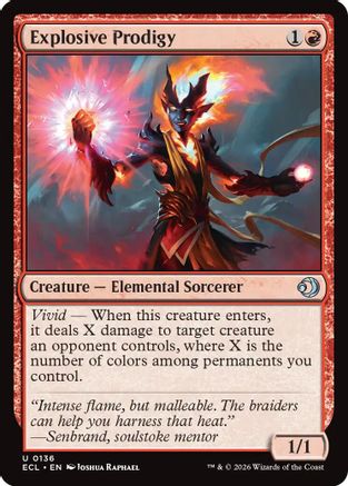 Explosive Prodigy (ECL-136) [Lorwyn Eclipsed] Foil