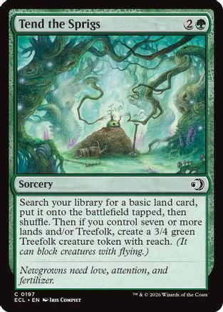 Tend the Sprigs (ECL-197) [Lorwyn Eclipsed] Foil