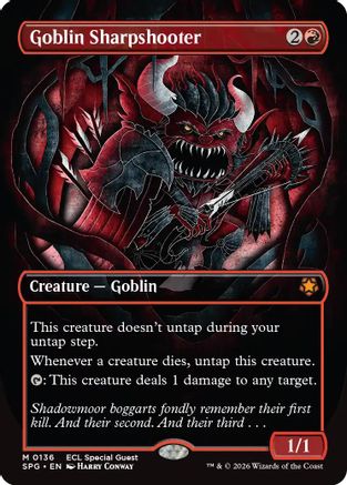 Goblin Sharpshooter (Borderless) (SPG-136) [Special Guests] Foil
