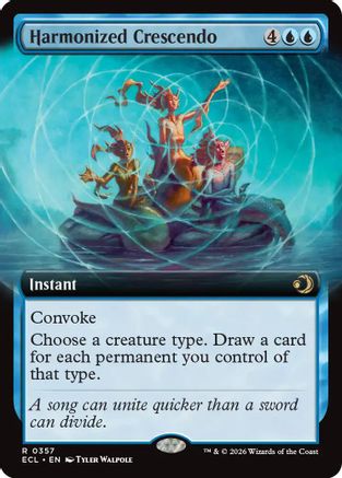 Harmonized Crescendo (Extended Art) (ECL-357) [Lorwyn Eclipsed] Foil