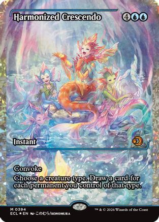 Harmonized Crescendo (0394) (Showcase) (Fracture Foil) (ECL-394) [Lorwyn Eclipsed] Foil
