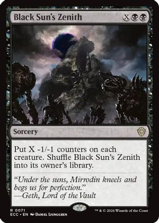 Black Sun's Zenith (ECC-071) [Commander: Lorwyn Eclipsed]