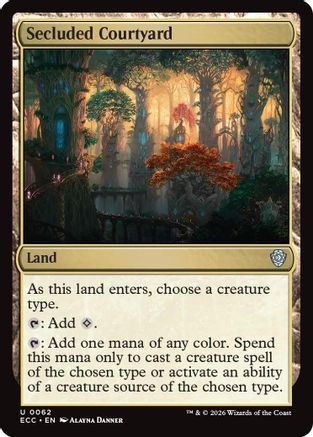 Secluded Courtyard (ECC-062) [Commander: Lorwyn Eclipsed]