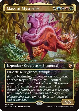 Mass of Mysteries (Borderless) (ECC-003) [Commander: Lorwyn Eclipsed] Foil
