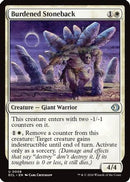 Burdened Stoneback (ECL-008) [Lorwyn Eclipsed]