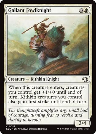 Gallant Fowlknight (ECL-017) [Lorwyn Eclipsed] Foil